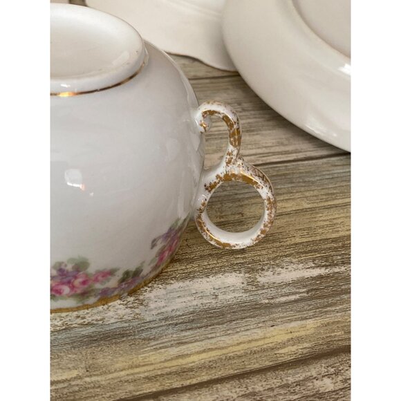 Elite Works Limoges France Bridal Wreath Pink Rose Garland 5-Pc Set REPLACEMENT - Picture 10 of 16